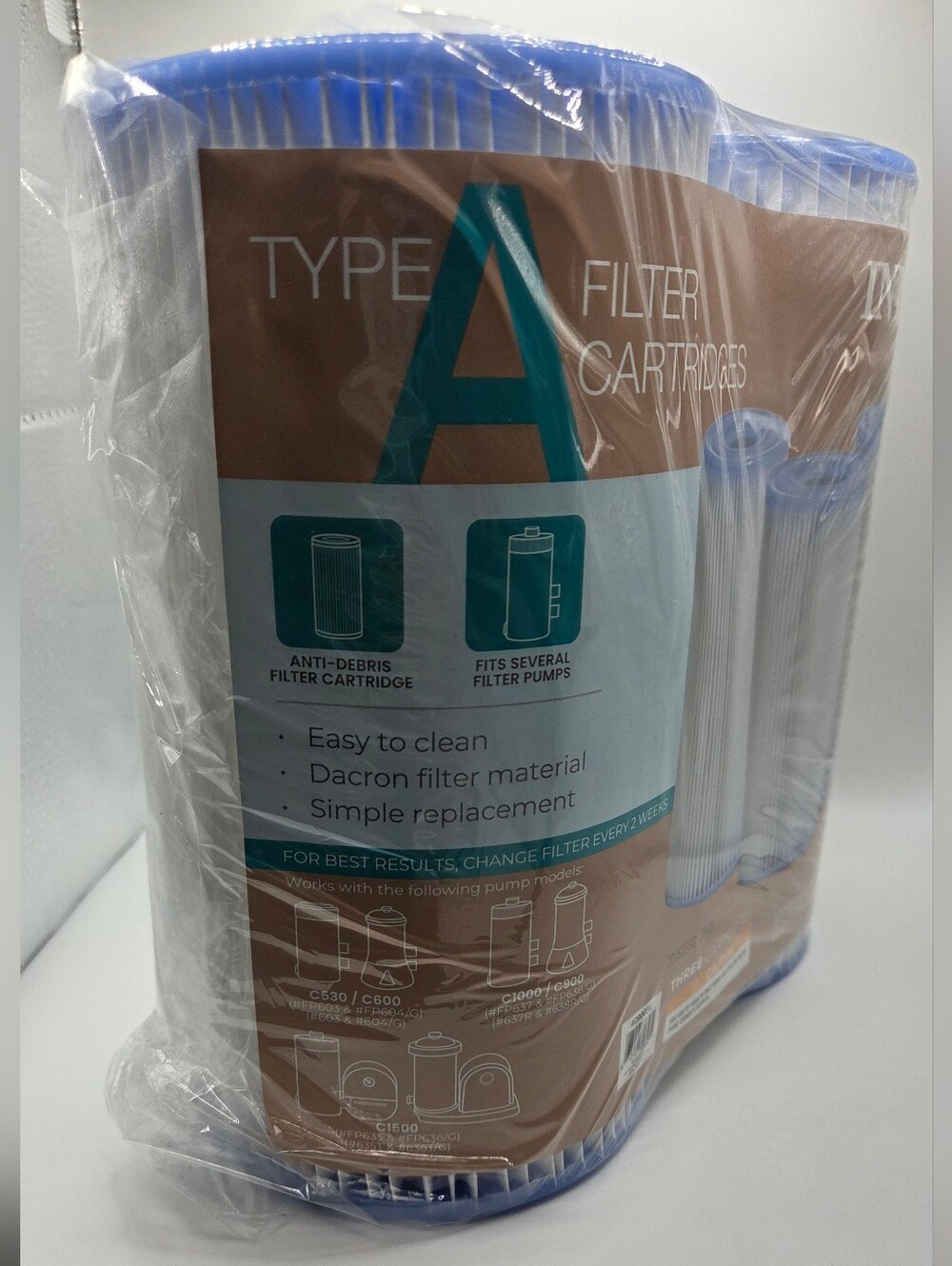 Intex Type A Above Ground Pool Pump Filters 2 Pack - Picture 2 of 4